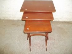 A G PLAN NEST OF THREE TABLES