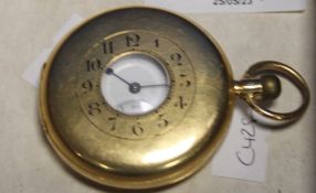 AN 18 CT GOLD WATCH