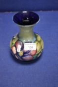 A MOORCROFT VASE WITH MARK TO BASE