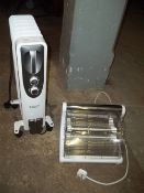 A RUSSELL HOBBS OIL FILLED RADIATOR AND A WARMLITE HEATER