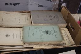 TWO TRAYS OF GEOLOGY AND MINING MANY PLATES AND MAPS