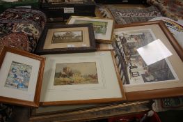 A SMALL COLLECTION OF ASSORTED PICTURES AND PRINTS