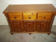 A SOLID PINE SIDEBOARD
