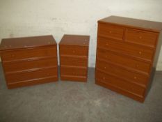 3 RETRO TEAK CHEST OF DRAWERS