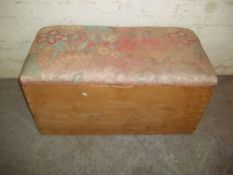 AN ANTIQUE BLANKET BOX