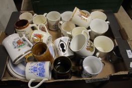 A BOX OF COMMEMORATIVE CHINA