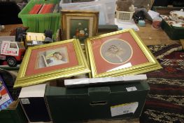 A TRAY OF ASSORTED PRINTS