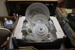 AN ORIENTAL LITHOPHANE TEASET