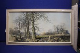 A FRAMED DAVID SHEPHERD PRINT