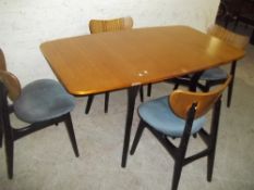 A G PLAN E GOMME DROPLEAF DINING SET