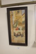 A FRA,ED WATERCOLOUR SIGNED T BYRDE TITLED TO THE BACK 