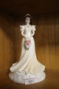 A COALPORT FIGURE BRIDE OF THE YEAR 1993 CHAMPAGNE RECEPTION
