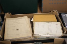 A TRAY OF BOOKS AND MAGAZINES GEOLOGY AND GOLD MINE MOSTLY USA AND CANADA