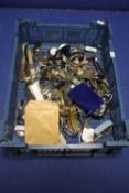 A BOX OF ASSORTED WRIST WATCHES