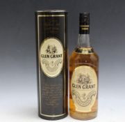 1 LITRE BOTTLE OF GLEN GRANT HIGHLAND MALT WHISKY IN GIFT TIN WITH DUTY FREE EXPORTATION LABEL