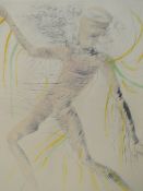 (XX). Continental school, modernist figure study indistinctly signed in pencil lower right,