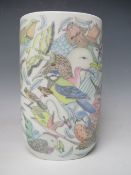 A ROSENTHAL STUDIO LINIE BIRD VASE - 100 JAHRE ROSENTHAL VIII 1979-VII 1980, of oval form, H 18 cm