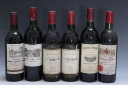 6 BOTTLES OF SAINT EMILION RED WINE CONSISTING OF 1 BOTTLE OF CHATEAU TRIMOULET SAINT EMILION