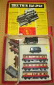 A BOXED TRIX TWIN RAILWAY SET, with various coaches, trucks and locomotive