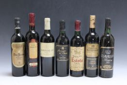 7 BOTTLES OF VINTAGE RIOJA ETC TO INCLUDE 1 BOTTLE OF BARON DE LAY RESERVA 1991 - TOP SHOULDER, 1