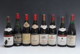 8 BOTTLES OF FLEURIE AND BEAUJOLAIS FROM THE 1970'S AND 1980'S