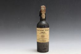 1 BOTTLE OF 1963 NALTO DOURO PORT BY S V BORGES & IRMAO