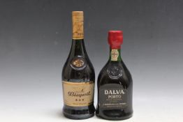 1 BOTTLE OF BISQUIT 3* COGNAC TOGETHER WITH 1 BOTTLE OF DALVA HOUSE RESERVE TAWNY PORT (2)