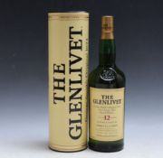 1 LITRE BOTTLE OF THE GLENLIVET 12 YEARS OLD SINGLE MALT SCOTCH WHISKY IN GIFT TUBE