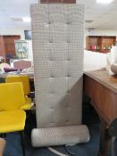 A LARGE MODERN UPHOLSTERED DAY BED/STOOL L-182 CM