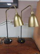A PAIR OF MODERN DESK LAMPS H-68 CM (2)