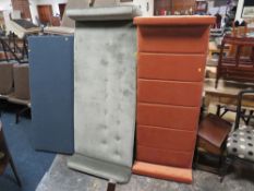 THREE MODERN UPHOLSTERED HEADBOARDS