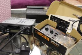 A BOSS DR-55 DR. RHYTHM EFFECTS PEDAL, TOYOTA CAR STEREO ETC