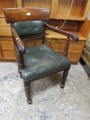 A GEORGIAN MAHOGANY ARMCHAIR