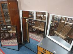 A COLLECTION OF SIX ASSORTED MODERN MIRRORS