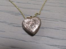 ANTIQUE LOCKET AND CHAIN