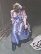 ROBERT OSCAR LENKIEWICZ (1941 - 2002). Female study 'Printer with woman St Anthony theme',