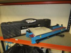 A TREND DOVETAIL JIG TOGETHER WITH A TILE-IT PRO HEAVY DUTY TILE CUTTER