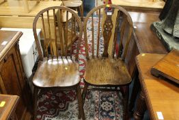 TWO VINTAGE STICKBACK CHAIRS