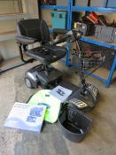 A DRIVE 4MPH BOOT MOBILITY SCOOTER WITH ACCESSORIES