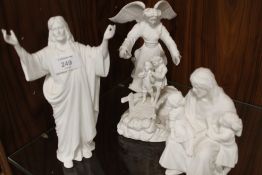 THREE LENOX RELIGIOUS THEMED FIGURINES