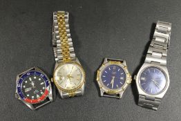 FOUR GENTS WRISTWATCHES A/F