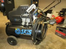 AN SCS SC50H AIR COMPRESSOR WITH TYRE INFLATOR - AS FOUND - FOR SPARES / REPAIR