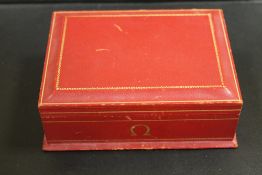 A VINTAGE OMEGA WATCH BOX