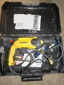 A DEWALT D 25103 ELECTRIC DRILL WITH CASE AND BITS