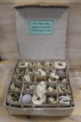 A VINTAGE LIDDED BOX OF GERMAN LIGHT BULBS