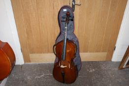 A CASED SMALL CELLO