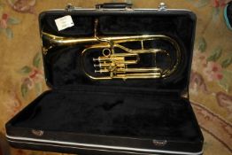 A CASED CORNET A/F - NO MOUTHPIECE TOGETHER WITH ANOTHER