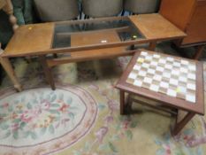 A MODERN INDUSTRIAL STYLE STOOL & CHAIR (2)