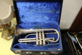 A CASED BESSON CORNET ?;