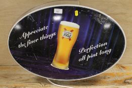 AN ILLUMINATING KRONENBURG PUB SIGN A/F
